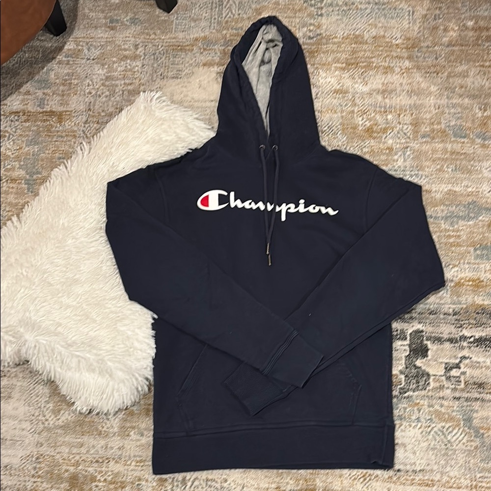 Champion Men's Navy Hoodie